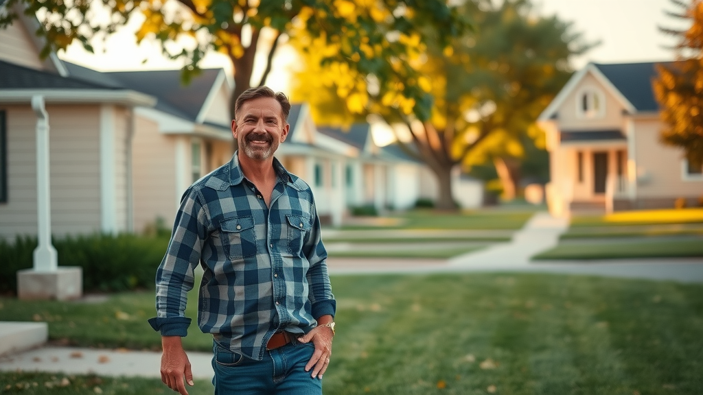 landlord inspecting rental house in Williston North Dakota using Quicken Rental Property Manager for financial tracking