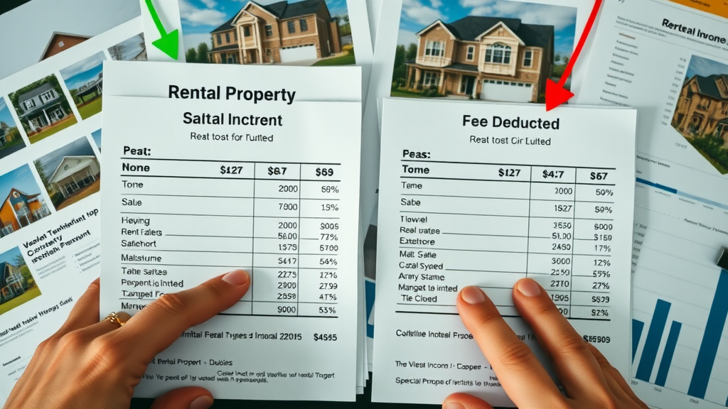 flat fee vs percentage management fee rental income statements compared