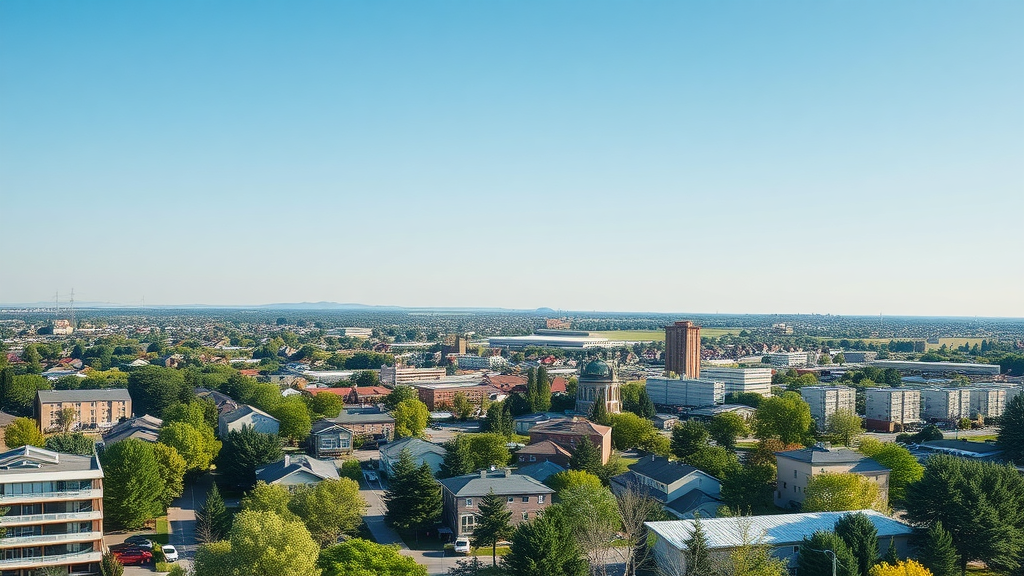 Average property management fees in Williston illustrated by Williston cityscape with rental properties