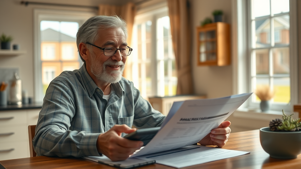 relaxed property owner in Tioga North Dakota with property management financial statements